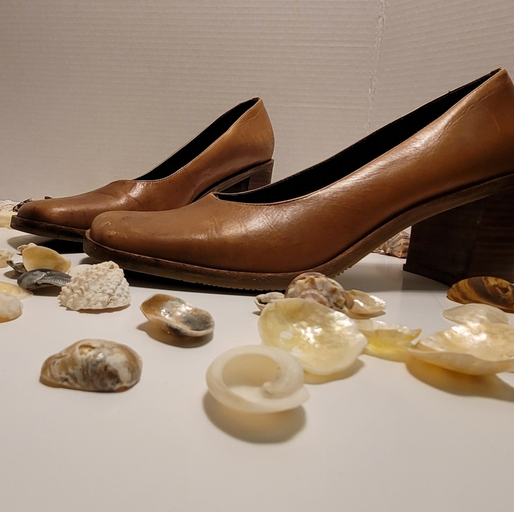 *Bakers* leather clogs